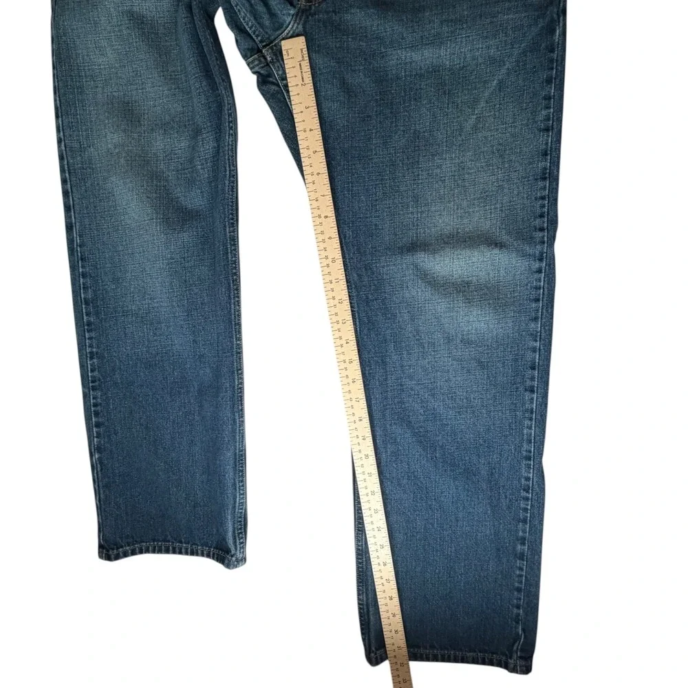 Levis 514 Men Slim Straight Jeans Size 38x32‎ Blue Denim Cotton Casual Classic